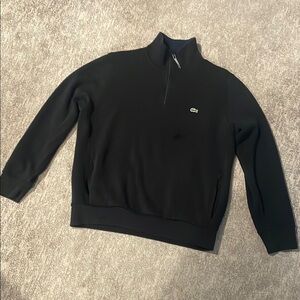 Lacoste Men's Black Half-Zip Sweater